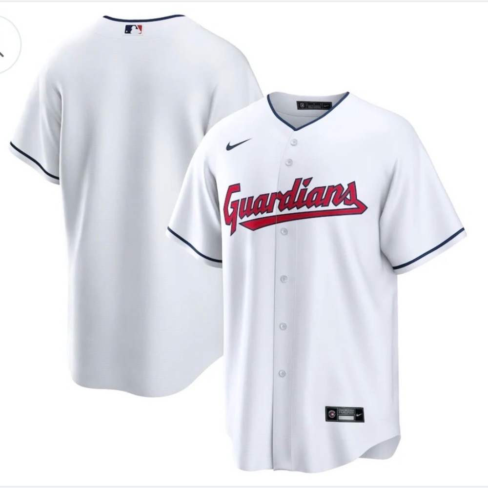 Men’s Nike Cleveland Guardians Baseball Jersey - White (Blank)